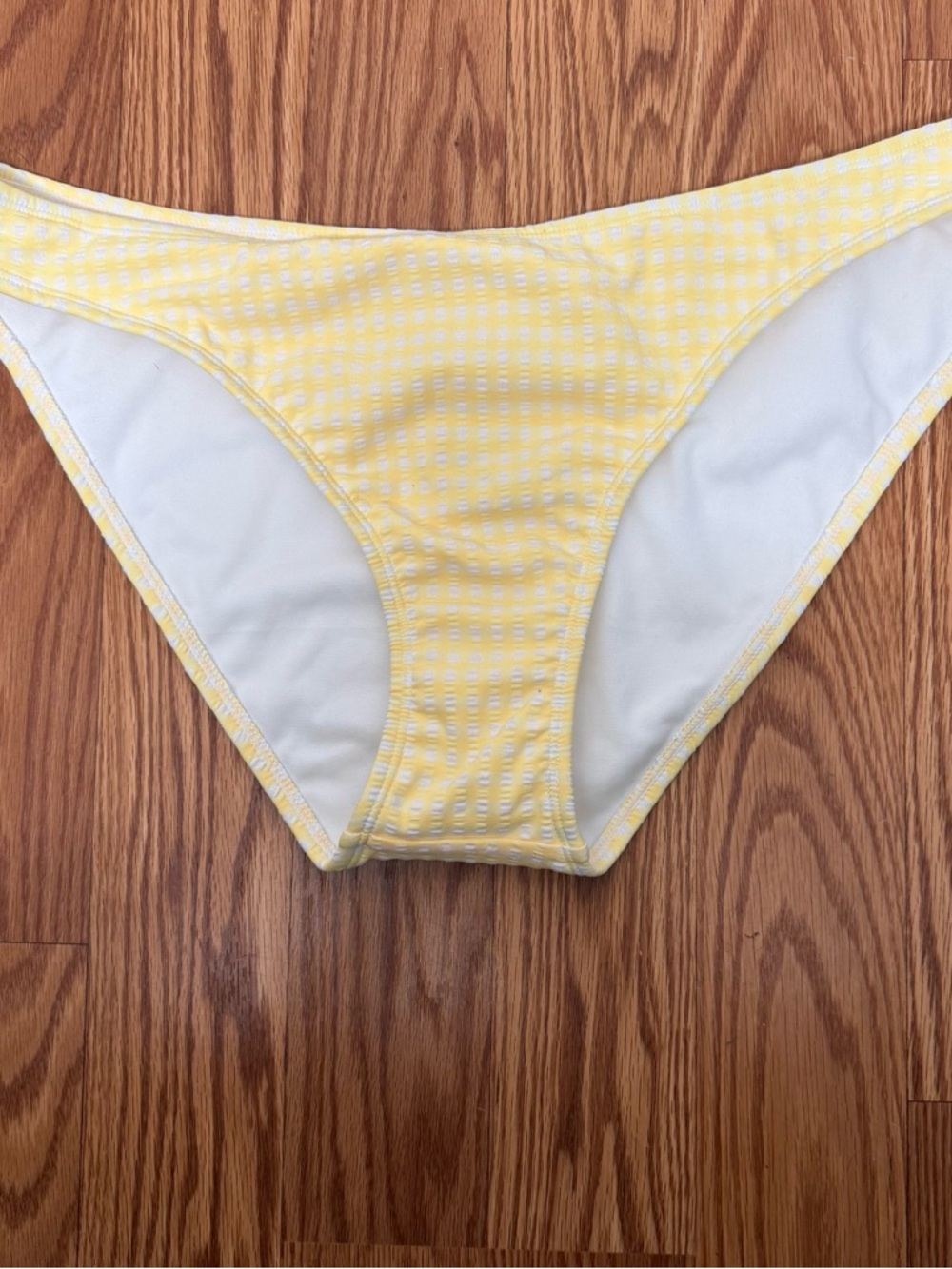 Xhilaration Yellow Gingham Bikini Bottoms NWT